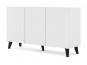 Скрин за дневна RAVENNA MDF HG 150 3D (бяло мат/бяло гланц)